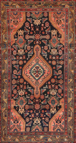 Machine Washable Traditional Gold Brown Rug, wshtr3787