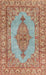 Traditional Sage Green Persian Rug, tr3788