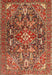 Machine Washable Traditional Bronze Brown Rug, wshtr3789