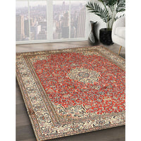 Traditional Brown Medallion Rug, tr378