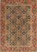 Traditional Saffron Red Persian Rug, tr3790