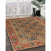 Machine Washable Traditional Saffron Red Rug in a Family Room, wshtr3790