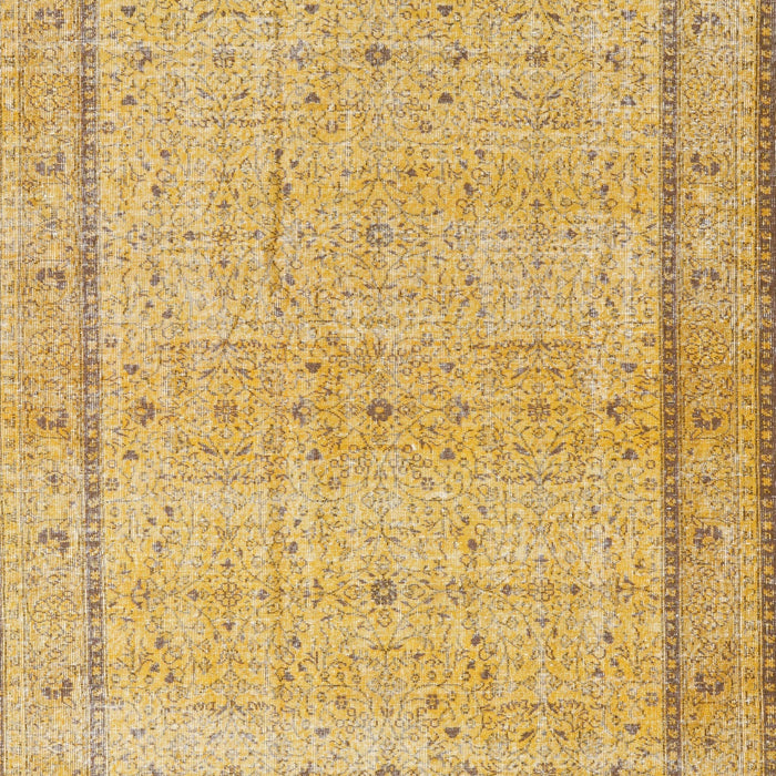 Traditional Chrome Gold Yellow Persian Rug, tr3791