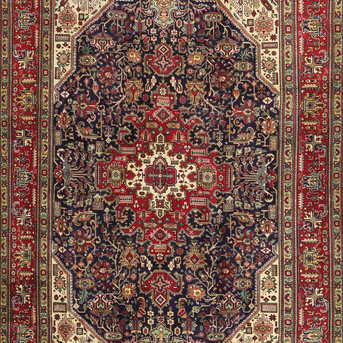 Machine Washable Traditional Saffron Red Rug, wshtr3792