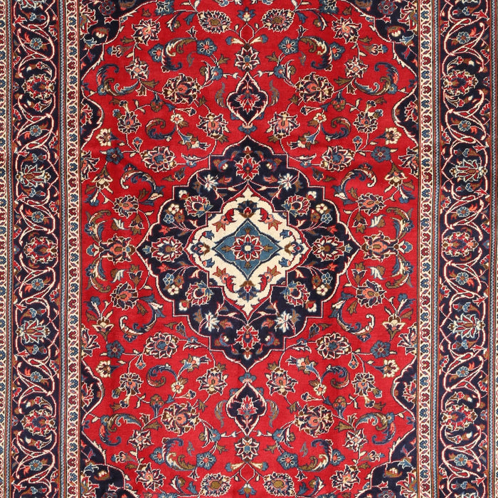 Traditional Rose Purple Medallion Rug, tr3794