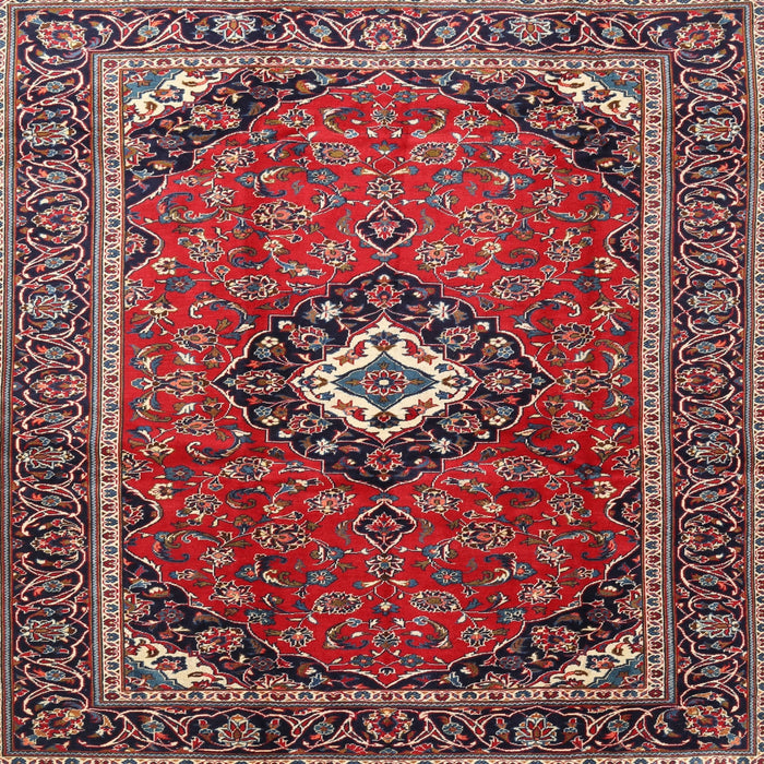 Square Traditional Rose Purple Medallion Rug, tr3794