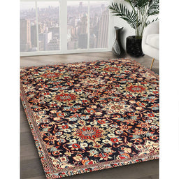 Traditional Red Persian Rug in Family Room, tr3795