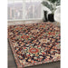 Machine Washable Traditional Vermilion Red Rug in a Family Room, wshtr3795