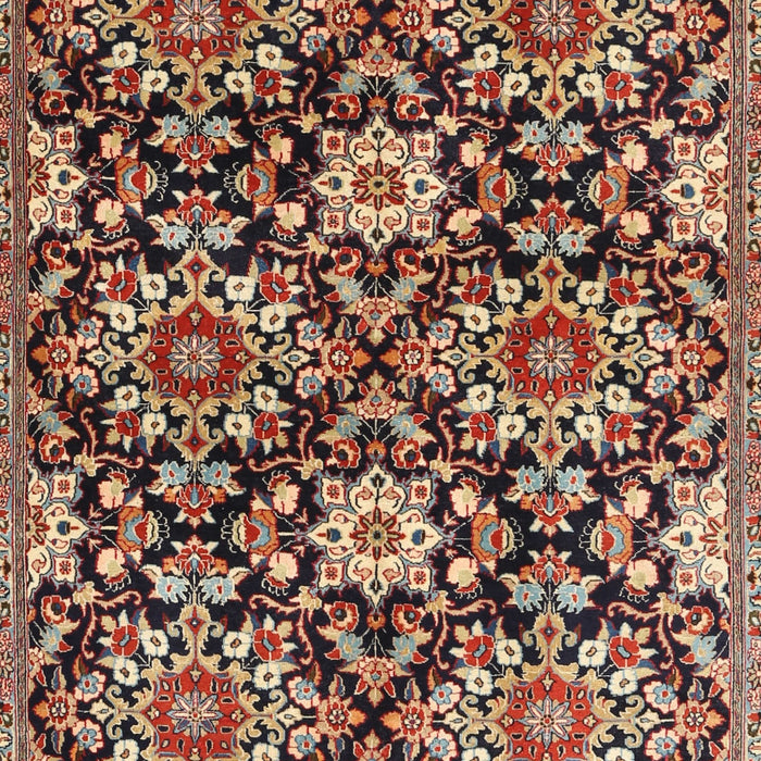 Machine Washable Traditional Vermilion Red Rug, wshtr3795