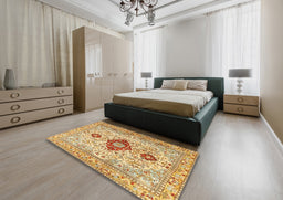 Traditional Sedona Brown Persian Rug in a Bedroom, tr3796