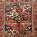 Square Traditional Saffron Red Persian Rug, tr3797