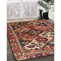 Traditional Saffron Red Persian Rug, tr3797