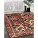 Machine Washable Traditional Saffron Red Rug in a Family Room, wshtr3797