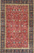 Traditional Saffron Red Persian Rug, tr3798