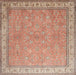 Machine Washable Traditional Brown Rug, wshtr379