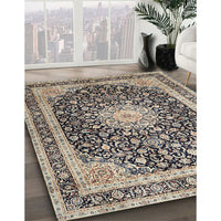 Traditional Charcoal Gray Persian Rug, tr3800