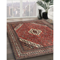 Traditional Saffron Red Persian Rug, tr3802