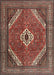 Traditional Saffron Red Persian Rug, tr3802