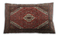 Traditional Classic Rectangular Saffron Red Lumbar Throw Pillow, 13 inch by 19 inch, lbtr3802