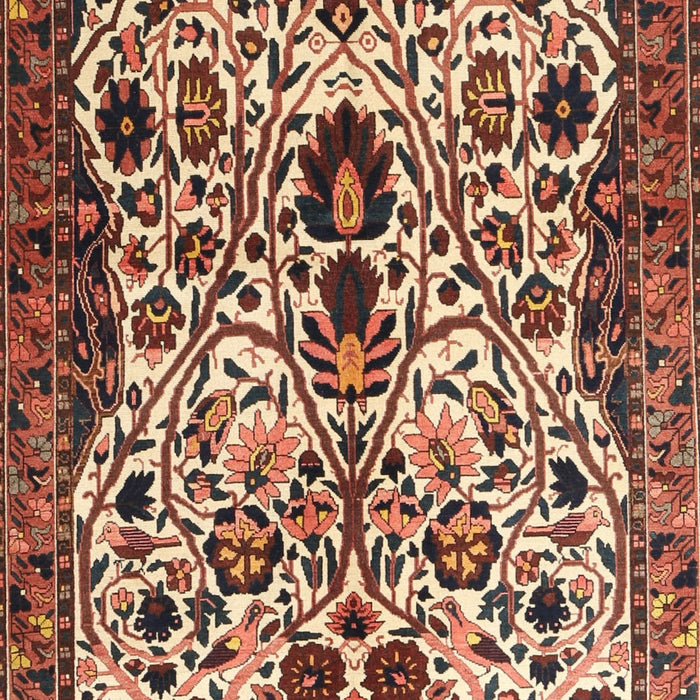 Traditional Saffron Red Persian Rug, tr3804