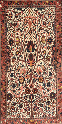 Machine Washable Traditional Saffron Red Rug, wshtr3804