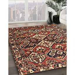 Traditional Brown Persian Rug in Family Room, tr3806