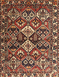 Machine Washable Traditional Peru Brown Rug, wshtr3806