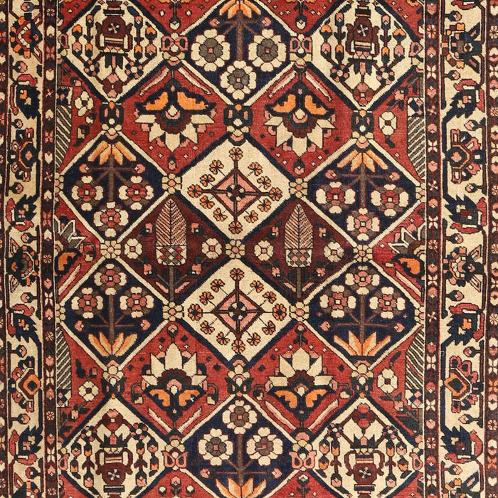 Machine Washable Traditional Peru Brown Rug, wshtr3806