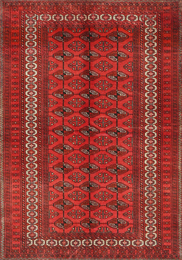Machine Washable Traditional Red Rug, wshtr3808