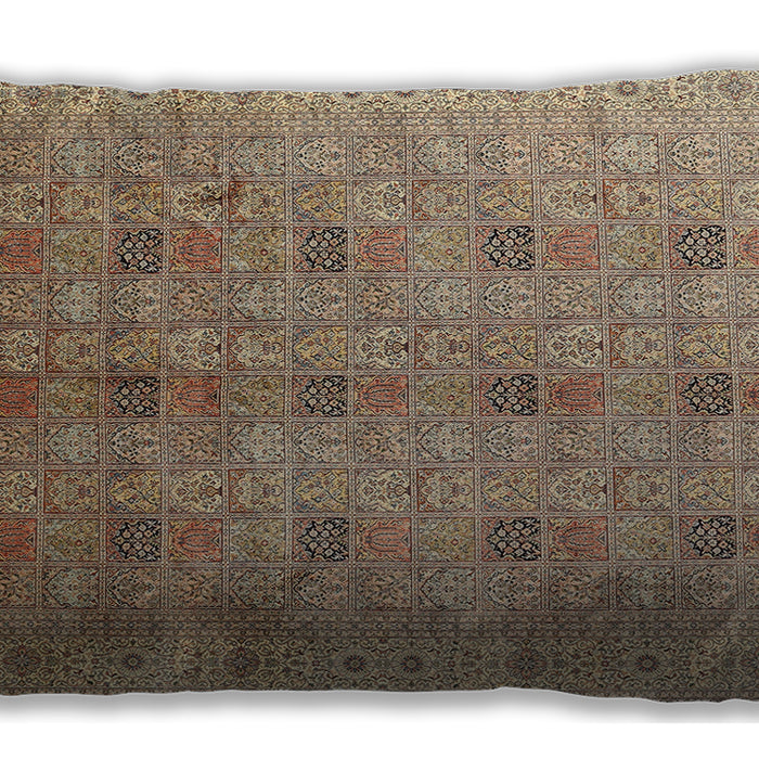 Traditional Classic Rectangular Sienna Brown Lumbar Throw Pillow, 13 inch by 19 inch, lbtr380