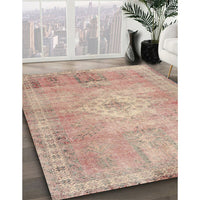 Traditional Orange Salmon Pink Persian Rug, tr3811