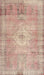 Machine Washable Traditional Orange Salmon Pink Rug, wshtr3811