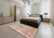 Machine Washable Traditional Brown Rug in a Bedroom, wshtr3812