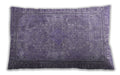 Traditional Classic Rectangular Purple Purple Lumbar Throw Pillow, 13 inch by 19 inch, lbtr3814