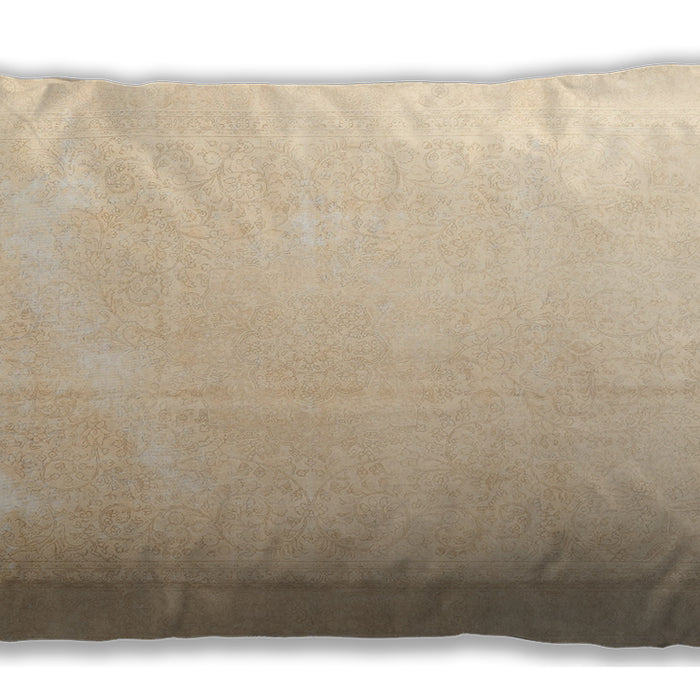 Traditional Classic Rectangular Golden Blonde Gold Lumbar Throw Pillow, 13 inch by 19 inch, lbtr3815