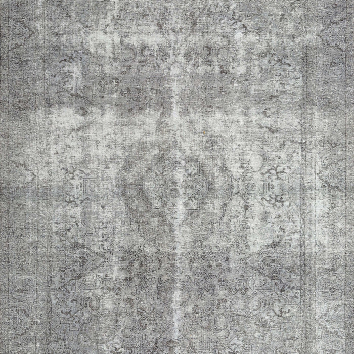 Machine Washable Traditional Grey Gray Rug, wshtr3817