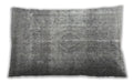 Traditional Classic Rectangular Gray Lumbar Throw Pillow, 13 inch by 19 inch, lbtr3817