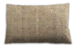Traditional Classic Rectangular Brown Gold Lumbar Throw Pillow, 13 inch by 19 inch, lbtr3818
