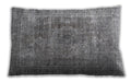 Traditional Classic Rectangular Gray Lumbar Throw Pillow, 13 inch by 19 inch, lbtr3819