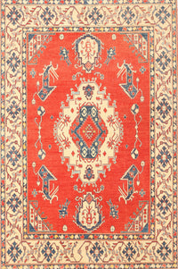 Machine Washable Traditional Red Rug, wshtr381