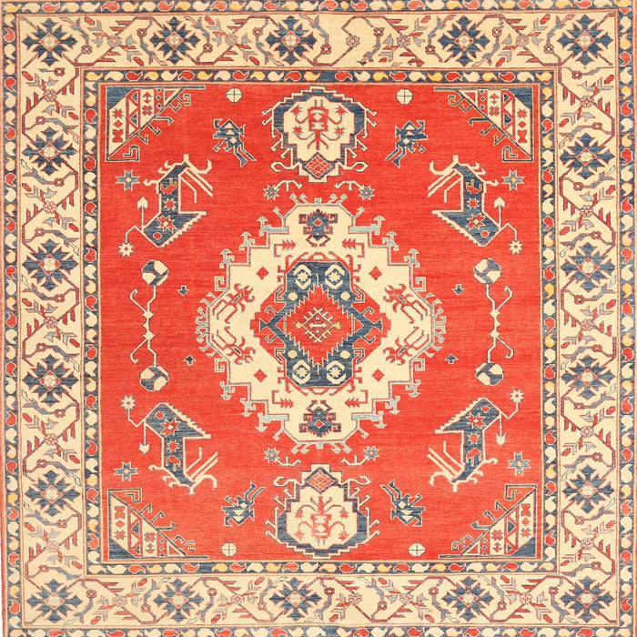Round Machine Washable Traditional Red Rug, wshtr381