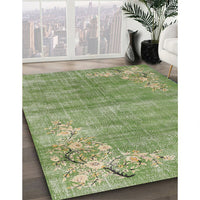 Traditional Olive Green Oriental Rug, tr3821