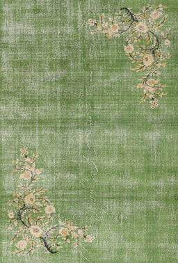 Machine Washable Traditional Olive Green Rug, wshtr3821