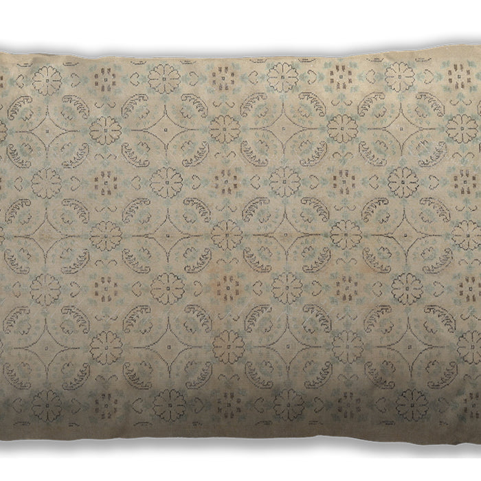 Traditional Classic Rectangular Deep Peach Orange Lumbar Throw Pillow, 13 inch by 19 inch, lbtr3822