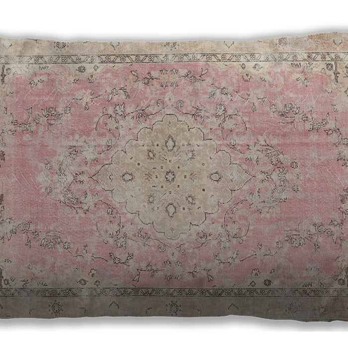 Traditional Classic Rectangular Desert Sand Beige Lumbar Throw Pillow, 13 inch by 19 inch, lbtr3825