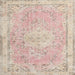 Round Machine Washable Traditional Desert Sand Beige Rug, wshtr3825