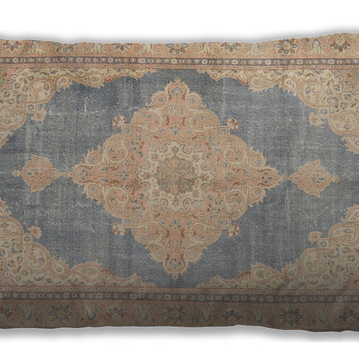 Traditional Classic Rectangular Brown Lumbar Throw Pillow, 13 inch by 19 inch, lbtr3827