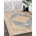 Machine Washable Traditional Brown Rug in a Family Room, wshtr3827