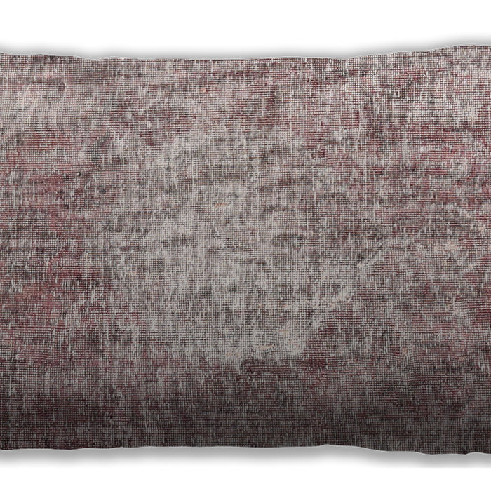 Traditional Classic Rectangular Rose Pink Lumbar Throw Pillow, 13 inch by 19 inch, lbtr3828
