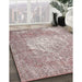 Traditional Rose Pink Persian Rug in Family Room, tr3828